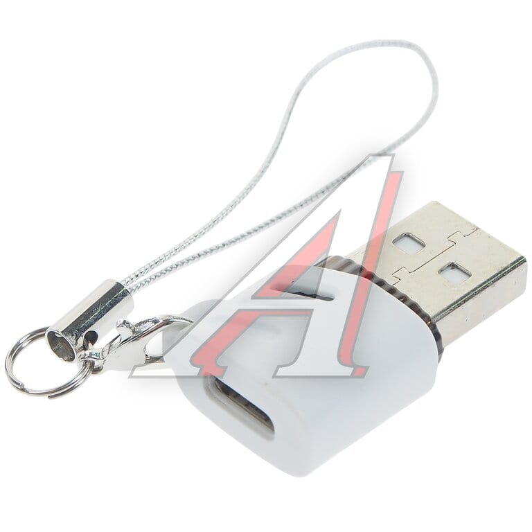 Переходник USB-A-USB Type C белый XO