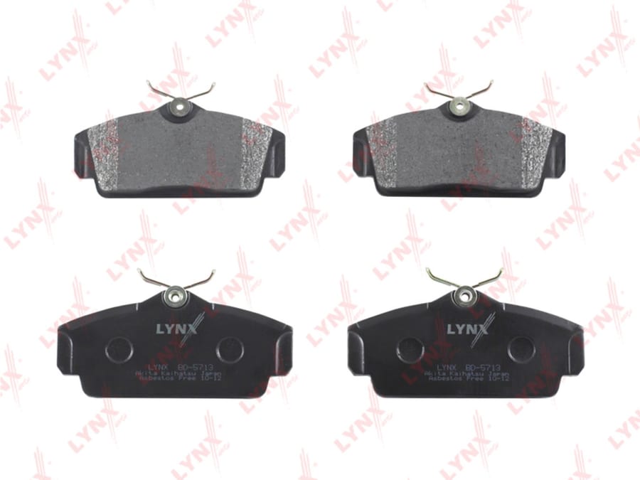 Колодки тормозные NISSAN Almera (00-06) передние (4шт.) LYNX