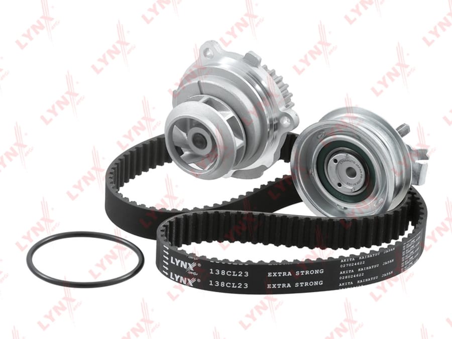 Комплект ГРМ VW Golf, Jetta, Bora AUDI A3, A4 SKODA Octavia (1.8/1.8 T) (с помпой) LYNX