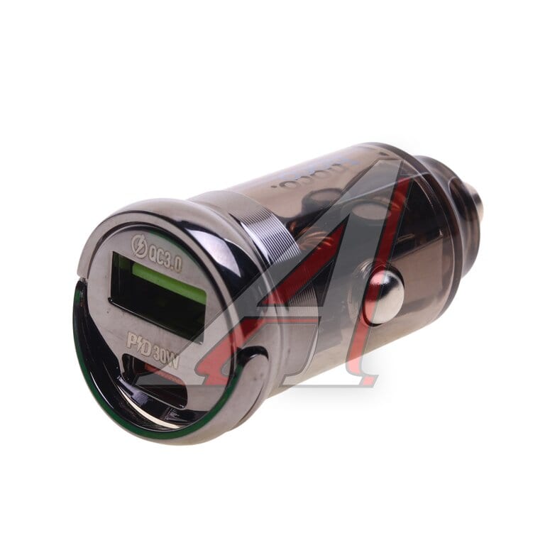 Устройство зарядное в прикуриватель 1USB + 1 Type C 12-24V HOCO