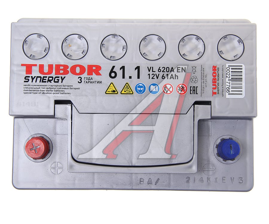 Аккумулятор TUBOR Synergy 61А/ч