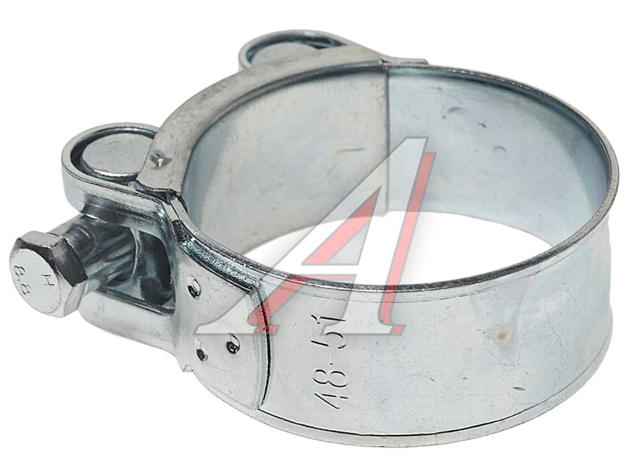 Хомут силовой d=048-051 (49) оцинкованная сталь W1 KIT++