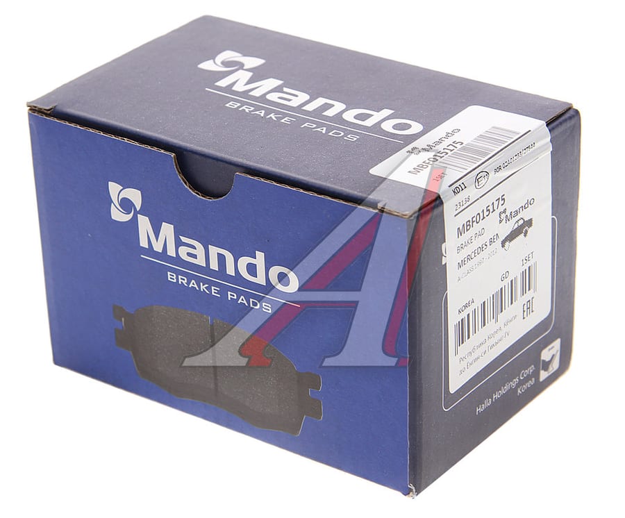 Колодки тормозные MERCEDES A (W169), B (W245) задние (4шт.) MANDO