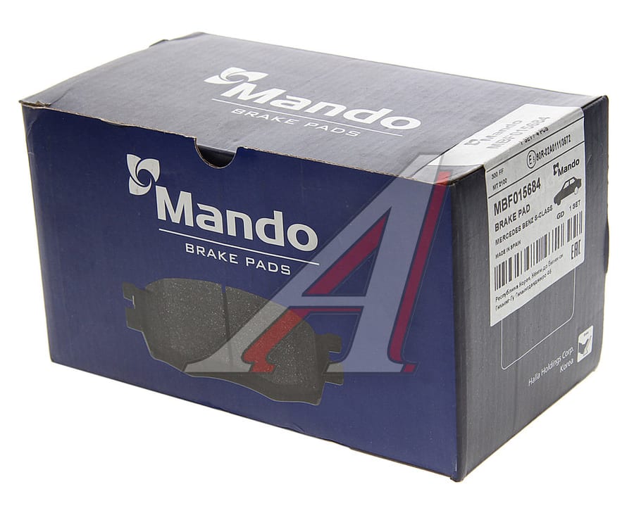 Колодки тормозные MERCEDES S (W222) (13-) передние (4шт.) MANDO