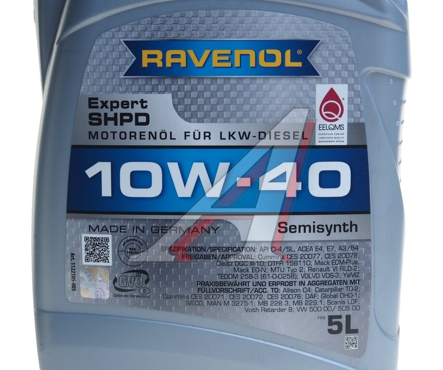 Масло моторное RAVENOL Expert SHPD 10W40 п/синт. A3/B4 E7 5л