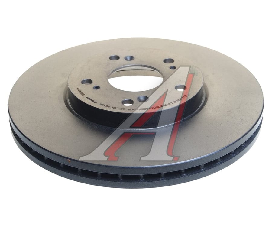 Диск тормозной HONDA Accord (03-) передний (1шт.) BREMBO