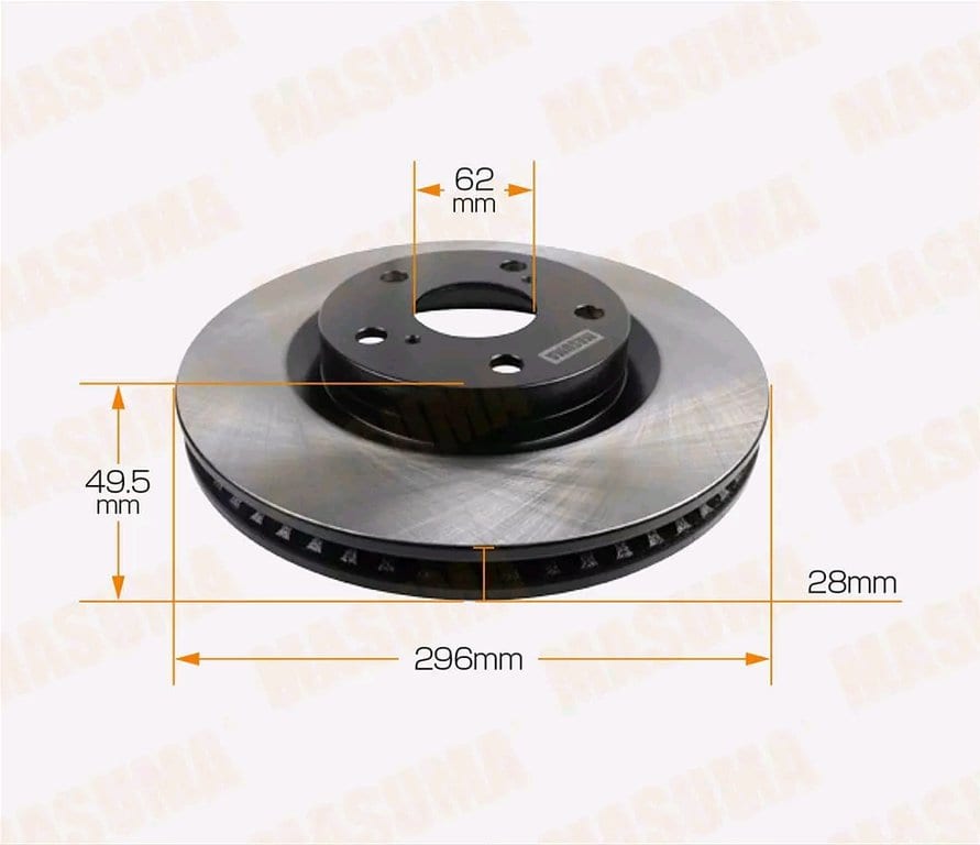 Диск тормозной TOYOTA Camry (06-/11-), Rav 4 (06-) LEXUS IS250 передний (1шт.) MASUMA