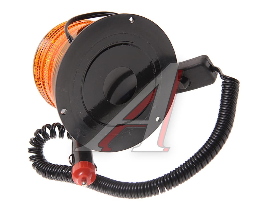 Маяк импульсный 12/24V (30 светодиодов) (1 режим) на магните желтый LUMEN