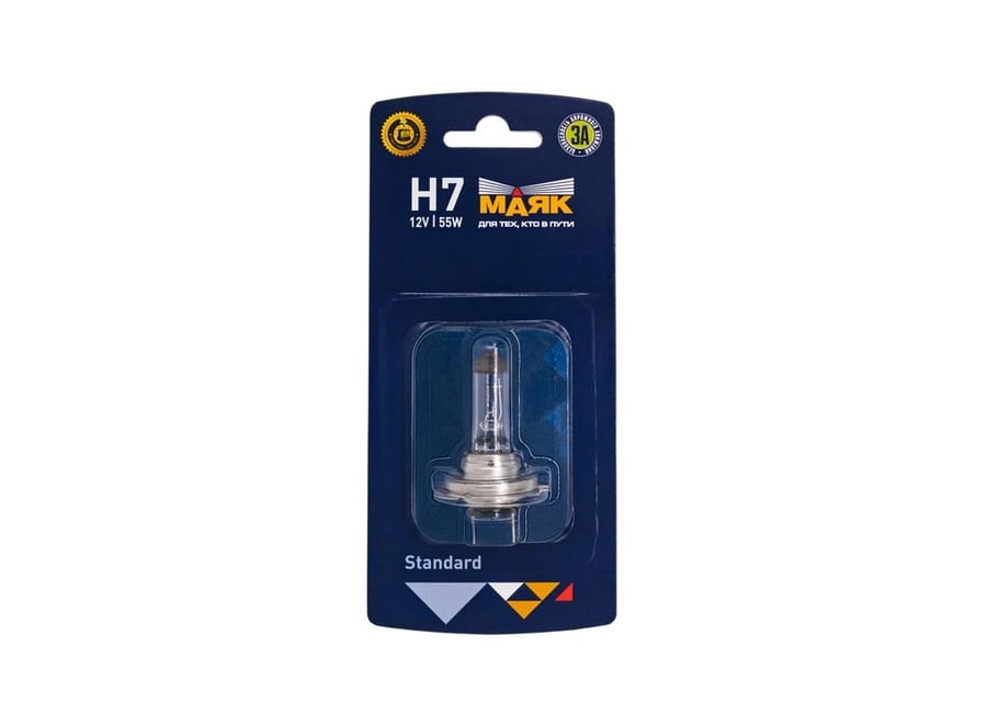 Лампа 24V H7 70W PX26d блистер (1шт.) МАЯК