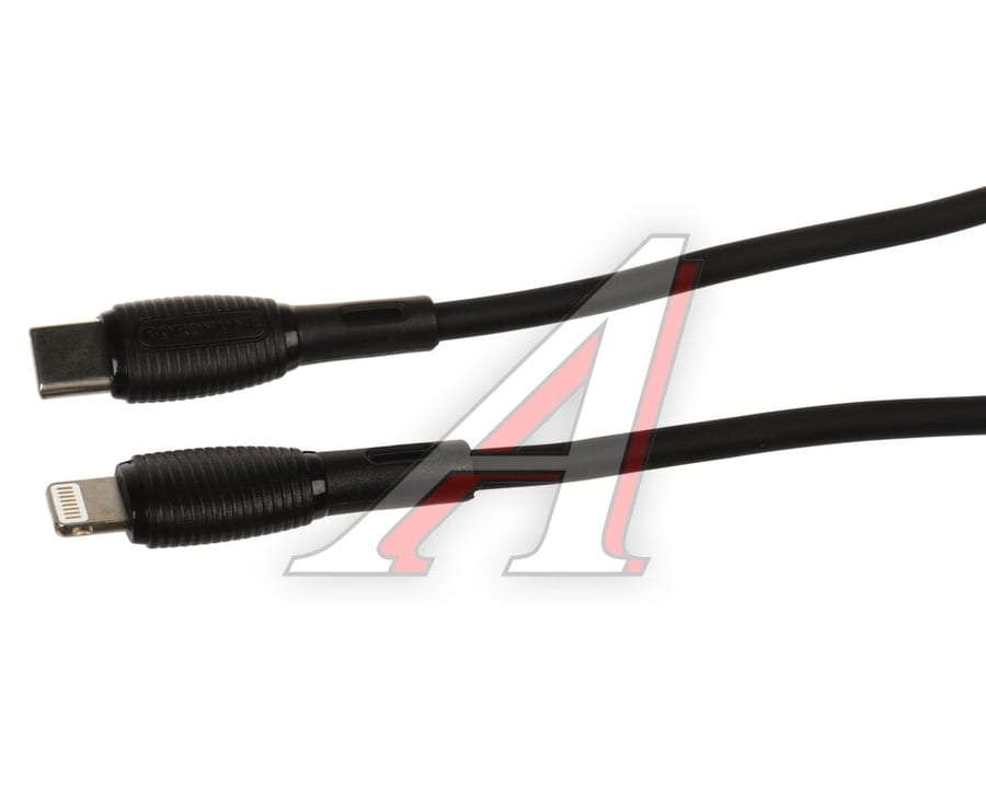 Кабель iPhone (5-)-USB Type C 3A 1м черный BOROFONE
