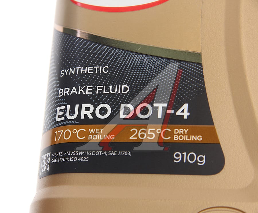 Жидкость тормозная DOT-4 910г Euro SINTEC