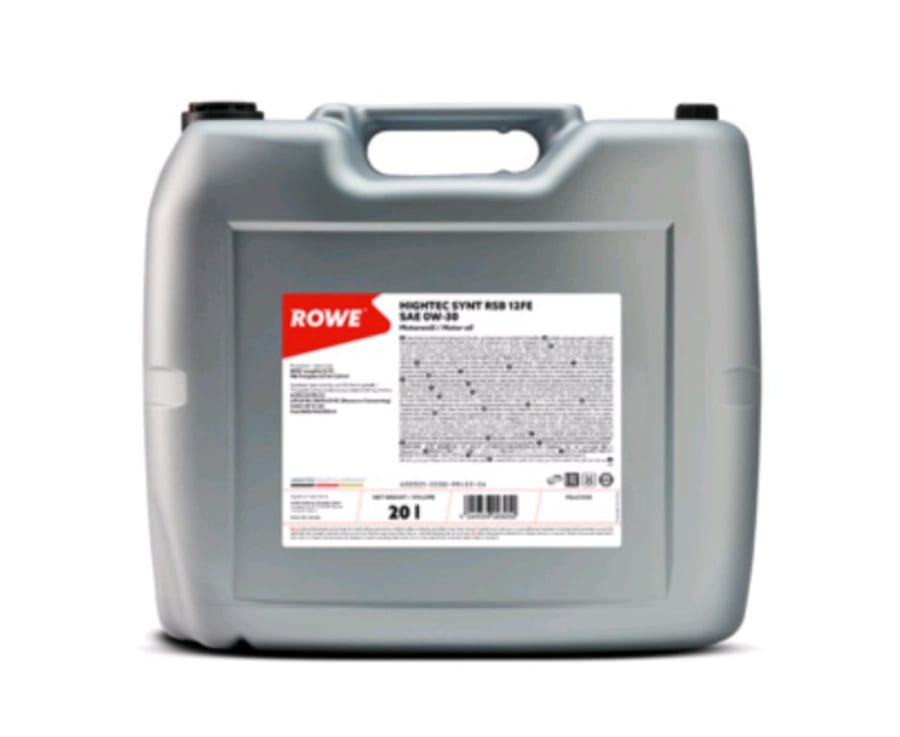 Масло моторное ROWE HIGHTEC SYNT RSB 12FE С2/SP 0W30 синт.20л/16.8кг