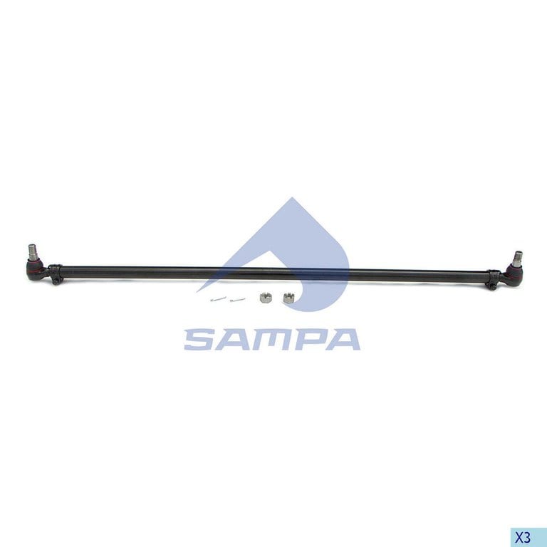 Тяга рулевая VOLVO FH9, 12, 16 поперечная L=1669мм SAMPA