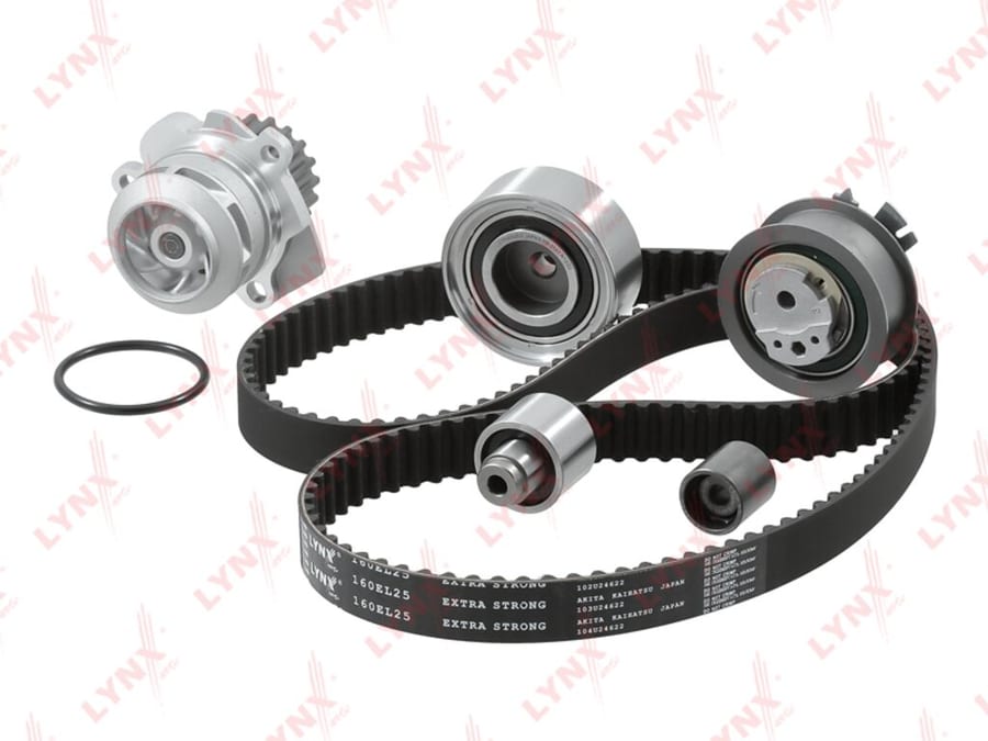 Комплект ГРМ VW Golf, Tiguan, Touran AUDI A3, A4, A5, A6, Q3, Q5 (2.0 TDI) с помпой LYNX