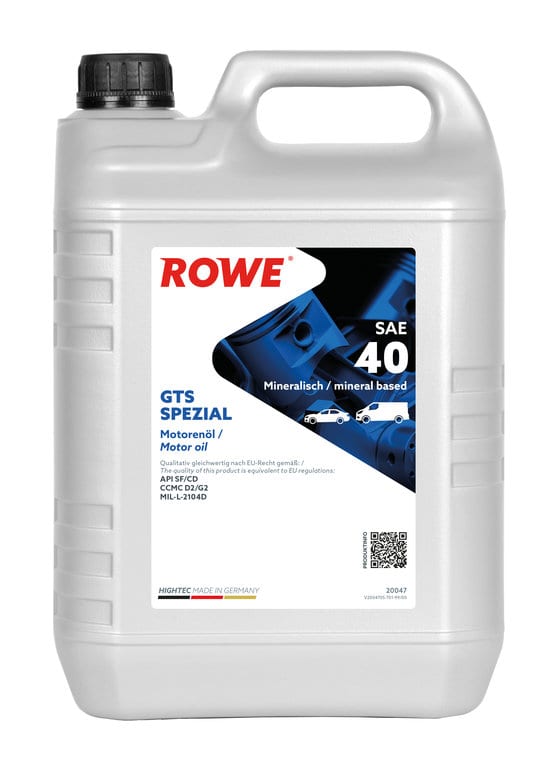 Масло моторное ROWE HIGHTEC GTS SPEZIAL 40 SF/CD/D2/G2 мин.5л