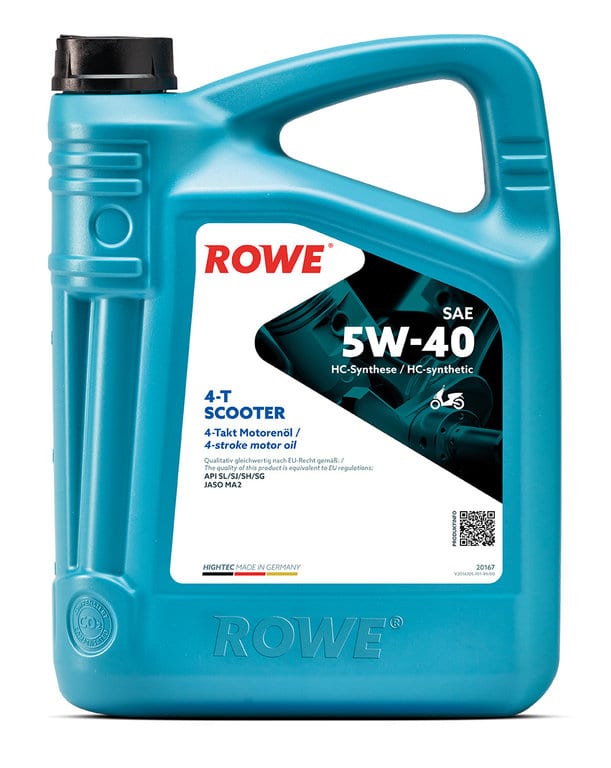 Масло моторное для 4-х тактных двигателей ROWE HIGHTEC 4T-SCOOTER SL/SJ/SH/SG/MA2 5W40 синт.5л