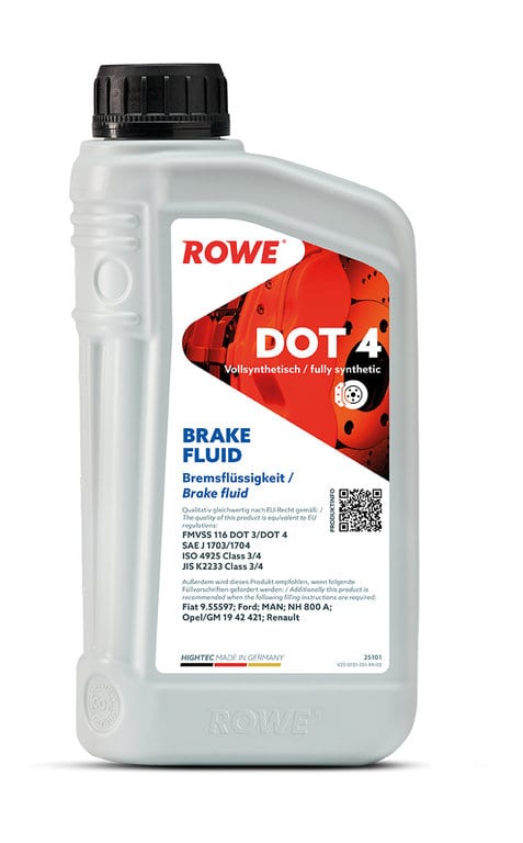 Жидкость тормозная DOT-4 1л HIGHTEC BRAKE FLUID ROWE
