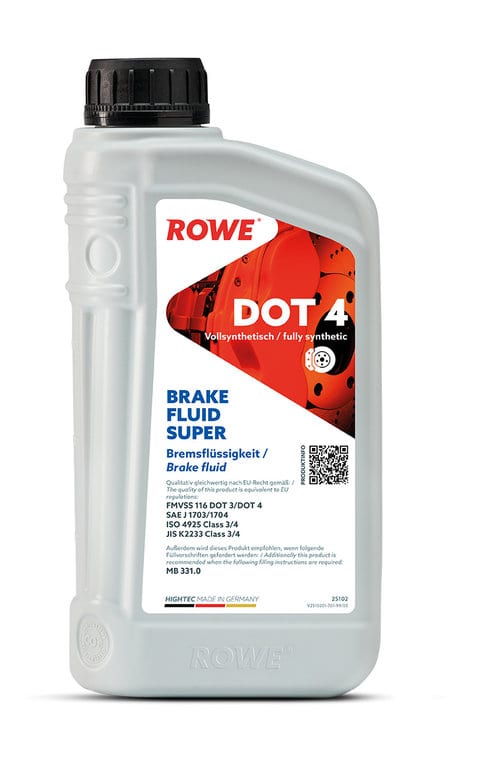 Жидкость тормозная DOT-4 1л HIGHTEC BRAKE FLUID SUPER ROWE