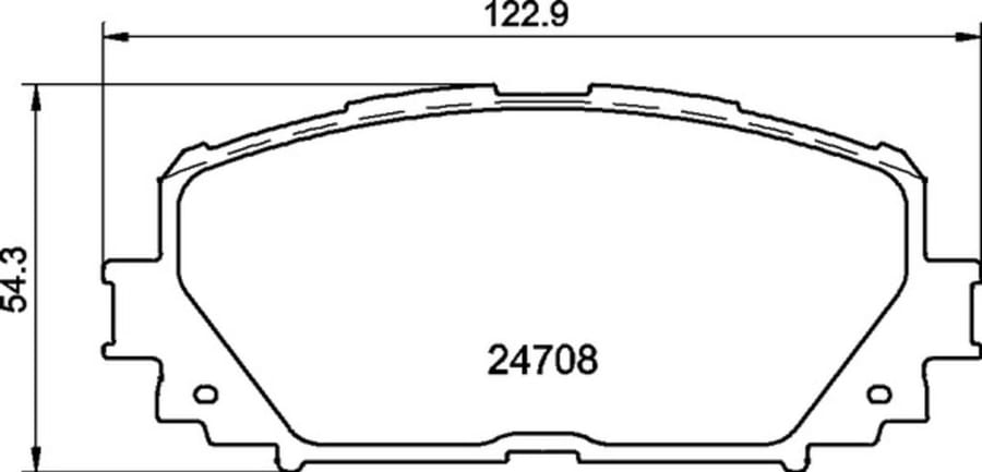 Колодки тормозные TOYOTA Yaris (06-) передние (4шт.) MINTEX