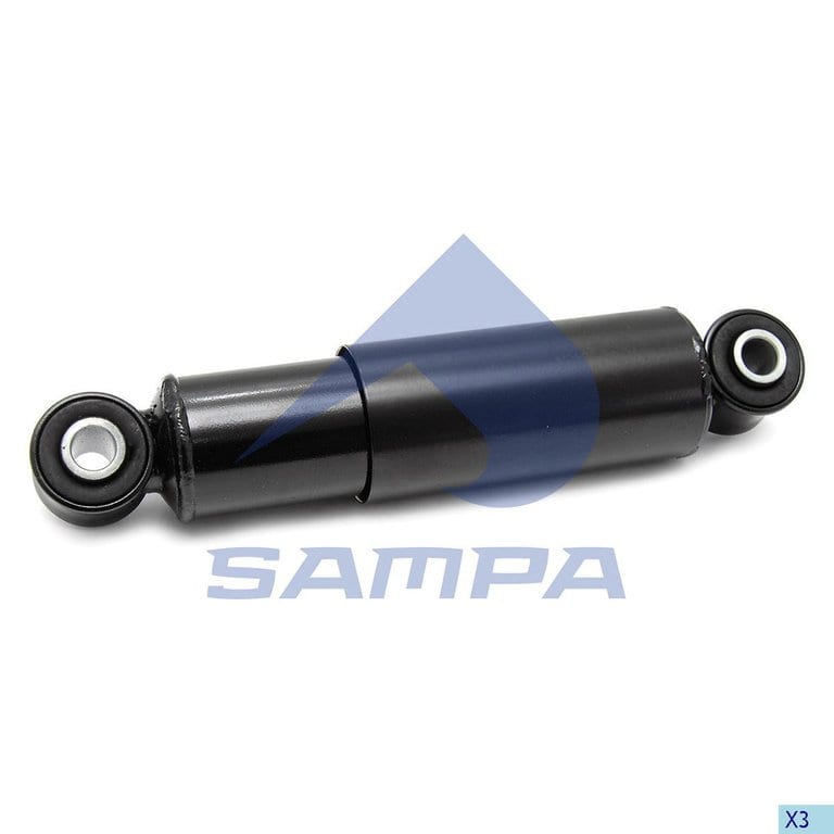 Амортизатор FRUEHAUF SAF SCHMITZ полуприцепа, прицепа (317/475 70х80 20x62 20x62 О/О) SAMPA