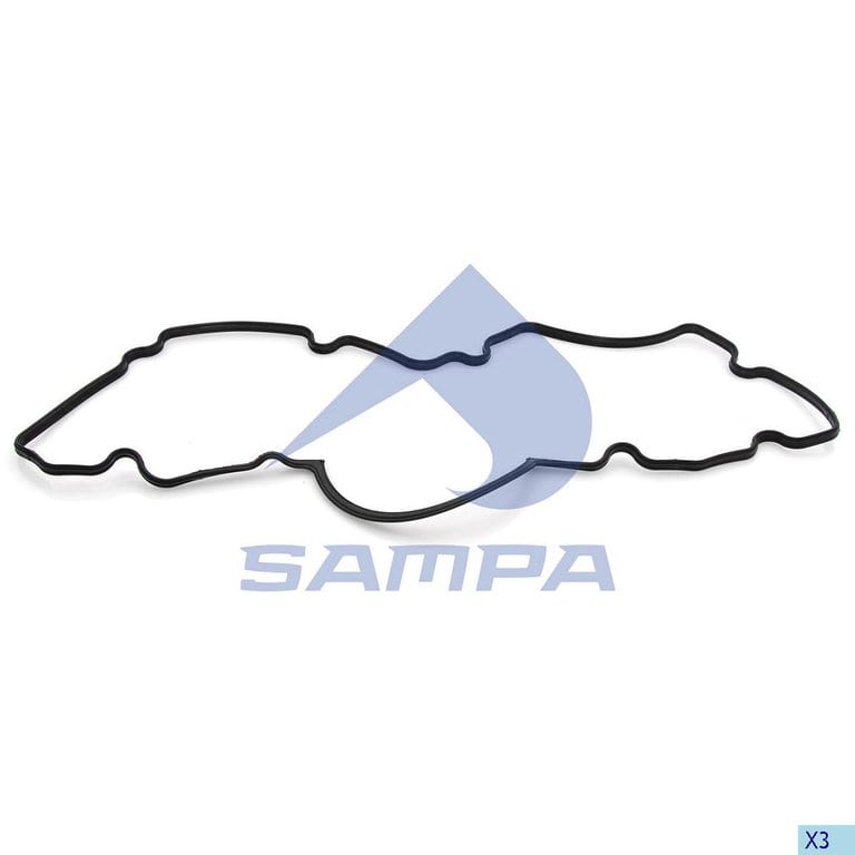 Прокладка MERCEDES дв.OM401, 444, A, LA крышки двигателя задней SAMPA