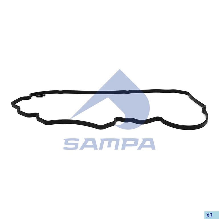 Прокладка MERCEDES дв.OM501A, LA крышки двигателя передней SAMPA