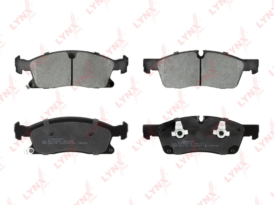 Колодки тормозные JEEP Grand Cherokee (10-) передние (4шт.) LYNX
