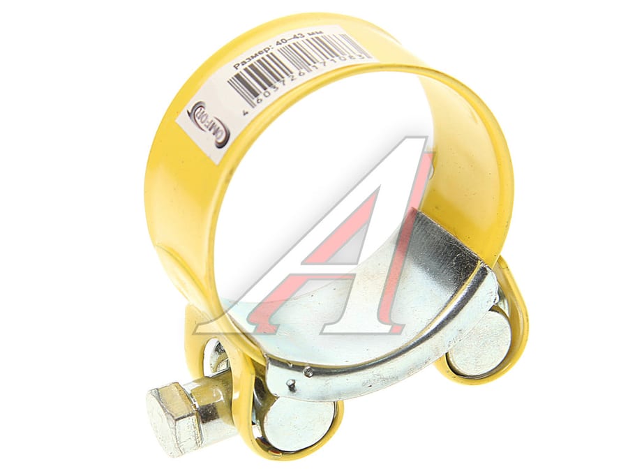 Хомут силовой d=040-043 (42) желтый COMFORT