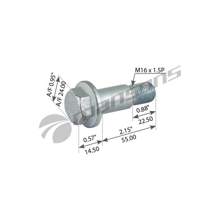 Болт SAF крепления суппорта (M16x1.5x55) MANSONS