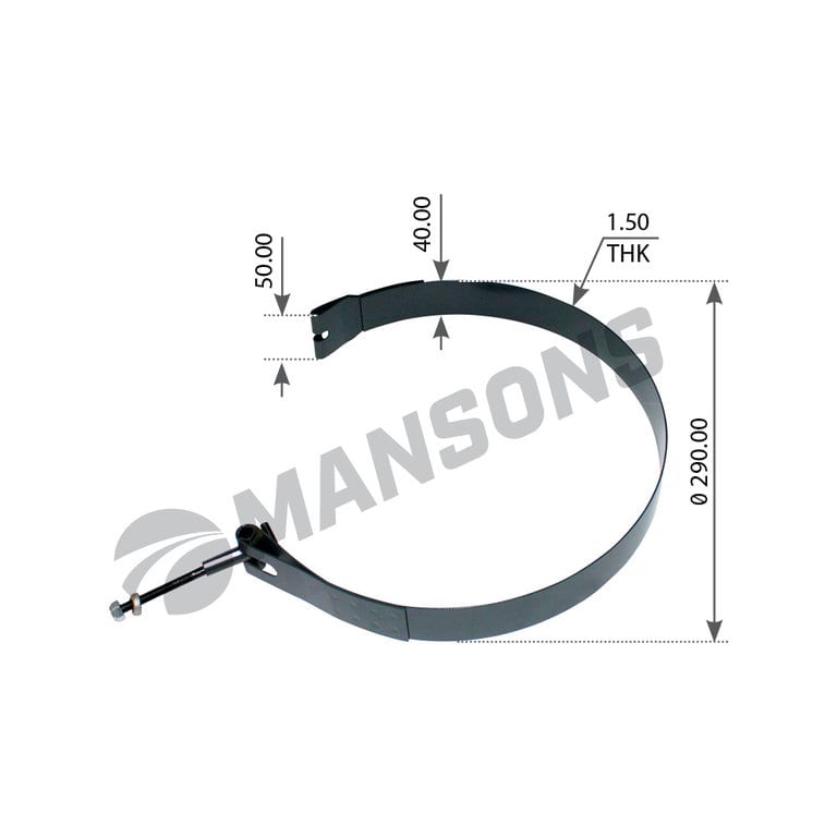 Хомут SCANIA баллона воздушного MANSONS