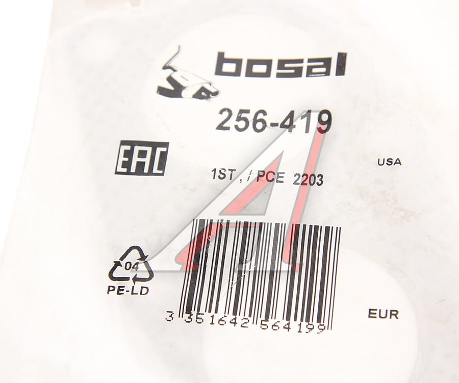 Прокладка FIAT Punto (99-) трубы приемной BOSAL