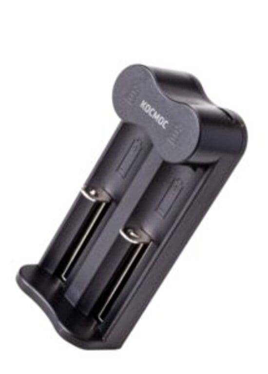 Устройство зарядное USB 500mAh (2хLi18650) КОСМОС