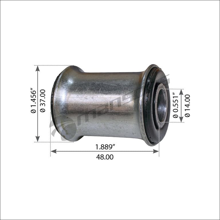 Сайлентблок MAN F90, F2000, TGL, TGM, TGA, TGS, TGX замка кабины, низ (14x30/37x48) MANSONS