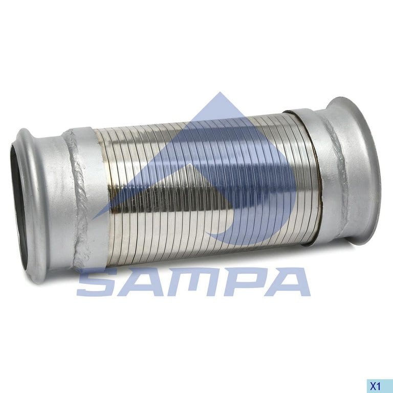 Гофра IVECO глушителя с фланцем (129x290) SAMPA