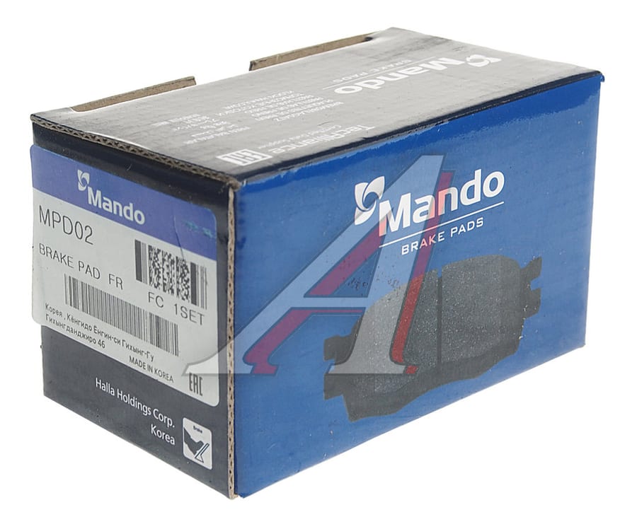 Колодки тормозные DAEWOO Nexia OPEL Kadett, Omega A, Vectra A передние (шпильки) (4шт.) MANDO