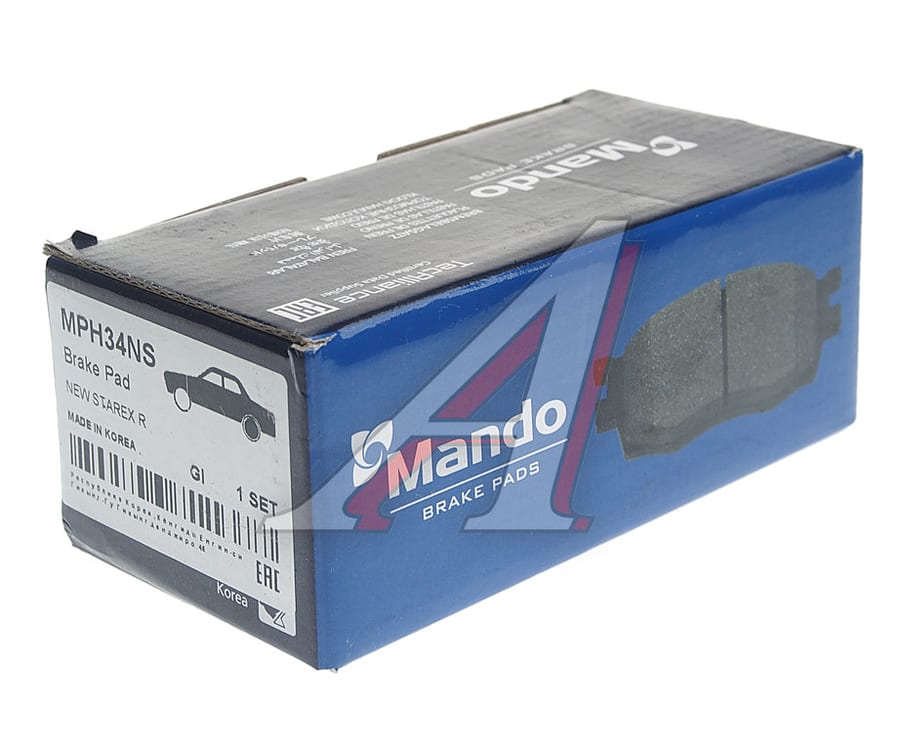 Колодки тормозные HYUNDAI Santa Fe (06-), H-1 KIA Sorento (06-) задние (4шт.) MANDO