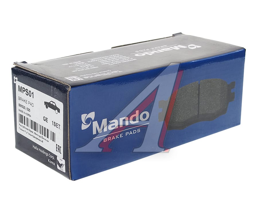 Колодки тормозные NISSAN Teana J31, Maxima A32, J30 передние (4шт.) MANDO