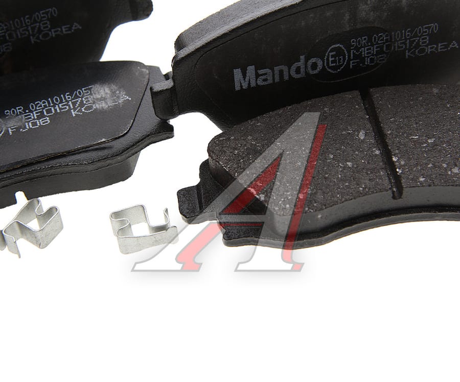 Колодки тормозные OPEL Corsa C (01-), Tigra B (04-) передние (4шт.) MANDO