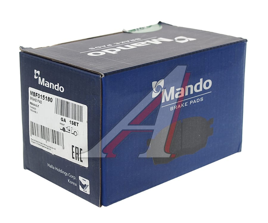 Колодки тормозные RENAULT Megane 2, Scenic 2 передние (4шт.) MANDO