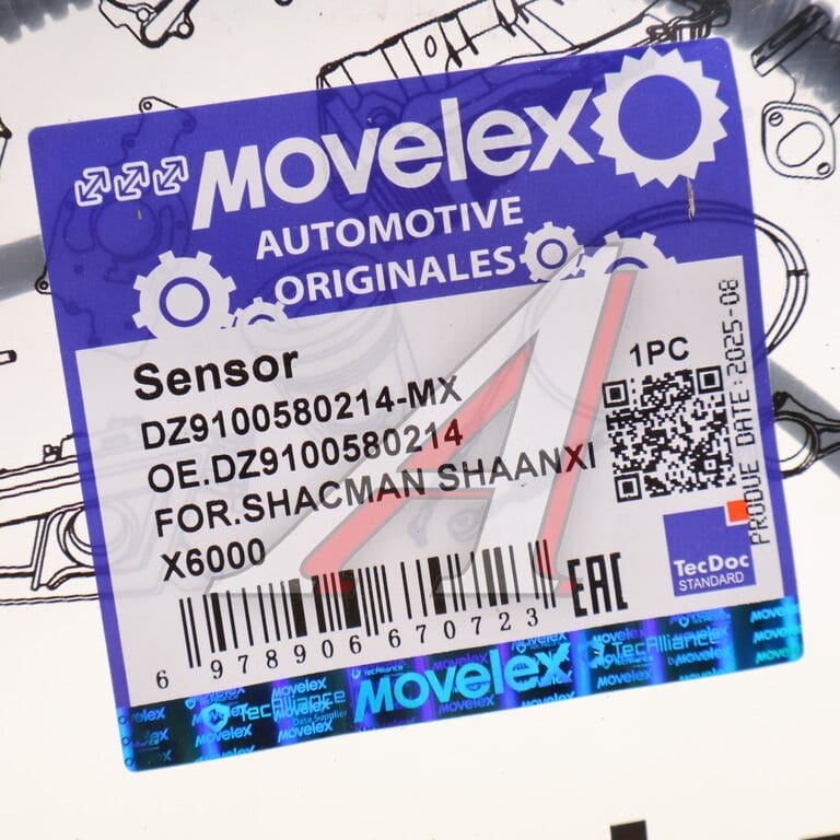 Датчик АБС SHACMAN SHAANXI X6000 КАМАЗ (мост HDZ237/HDZ7.3T/HDZ9.5T) MOVELEX