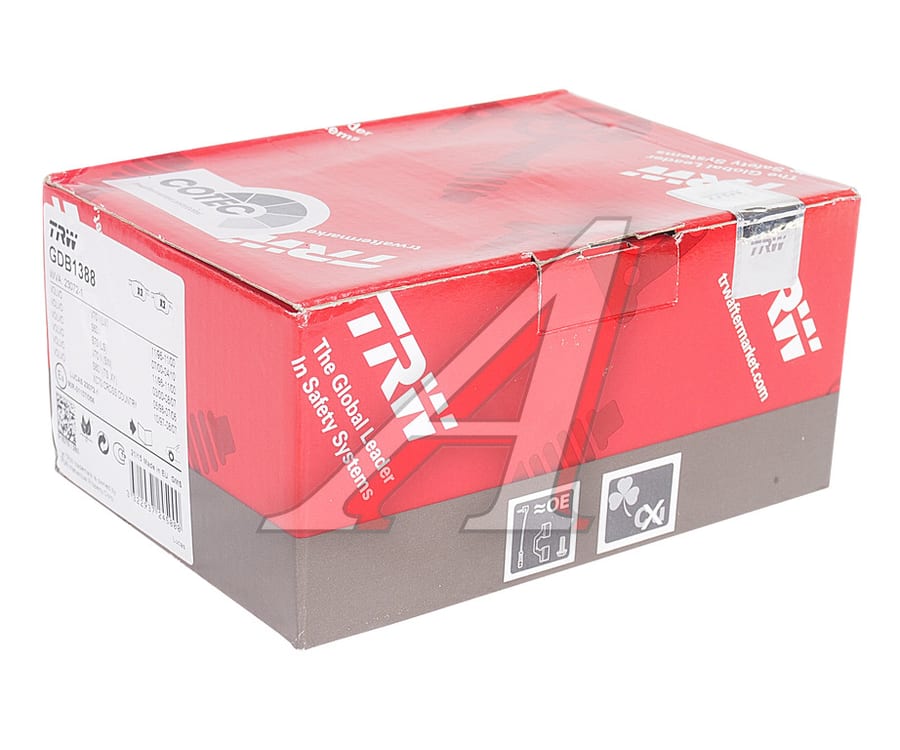 Колодки тормозные VOLVO S80 (98-06), V70 (96-00), XC70 (97-07) передние (4шт.) TRW