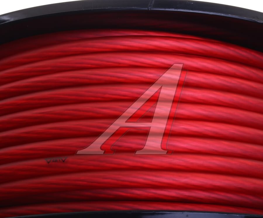 Кабель силовой 8Ga (8мм) 50м бухта красный AURA