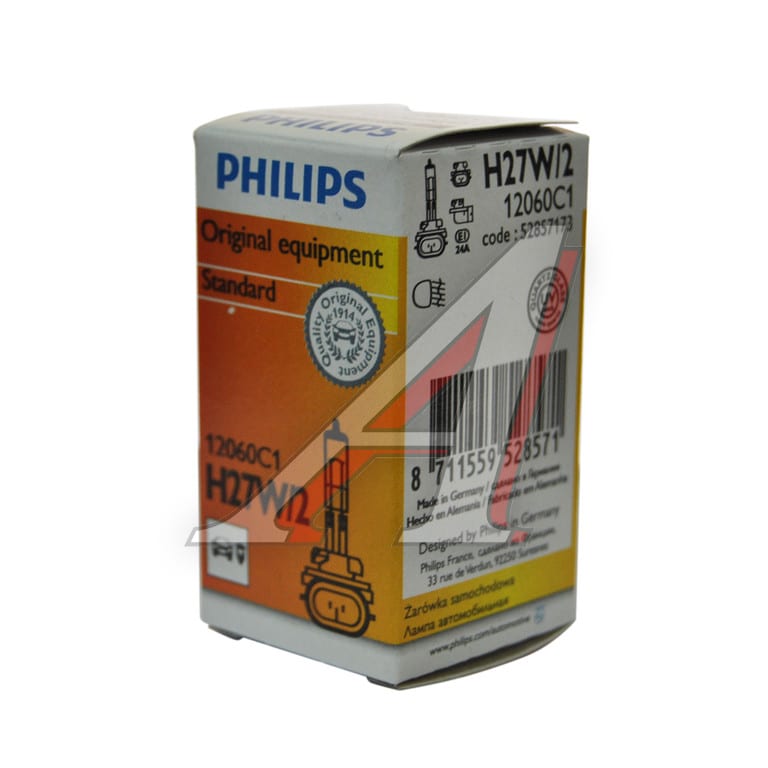 Лампа 12V H27W/2 27W PGJ13 PHILIPS