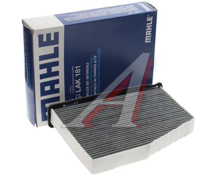 Фильтр воздушный салона VW Golf 5, Passat 6, Jetta 3 AUDI A3 SKODA Octavia (04-) угольный MAHLE