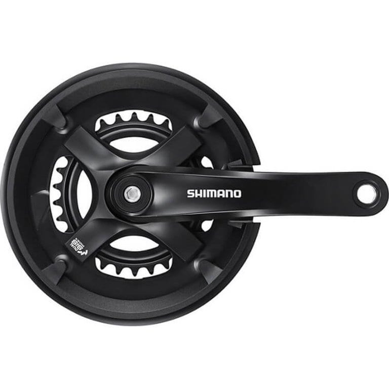 Система велосипедная 175мм 48/38/28T защита черный SHIMANO