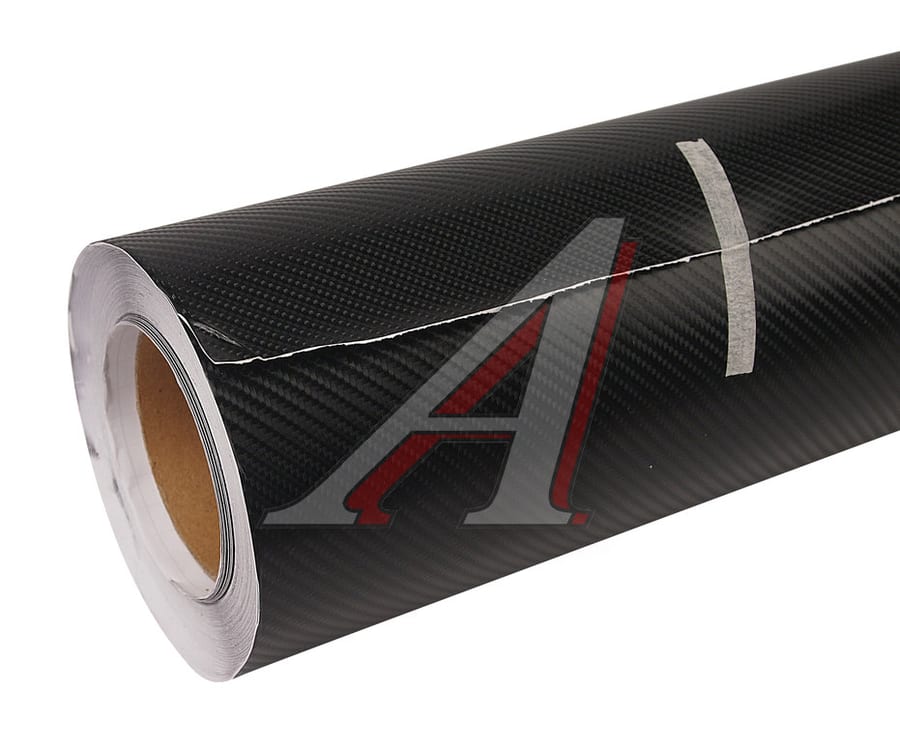 Пленка виниловая черная карбон "4D Black" 1.52х30м 130мк
