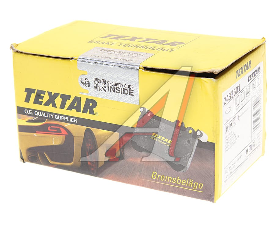 Колодки тормозные TOYOTA Auris (06-12) (Япония), Corolla (07-13) передние (4шт.) TEXTAR