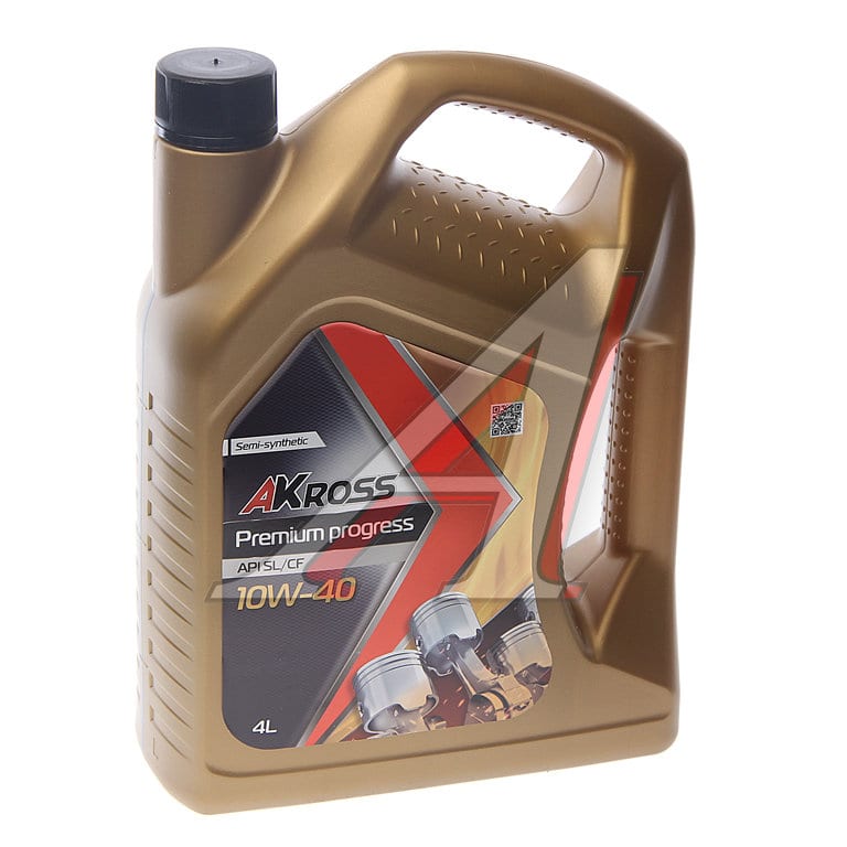 Масло моторное AKROSS PREMIUM PROGRESS SL/CF 10W40 п/синт.4л