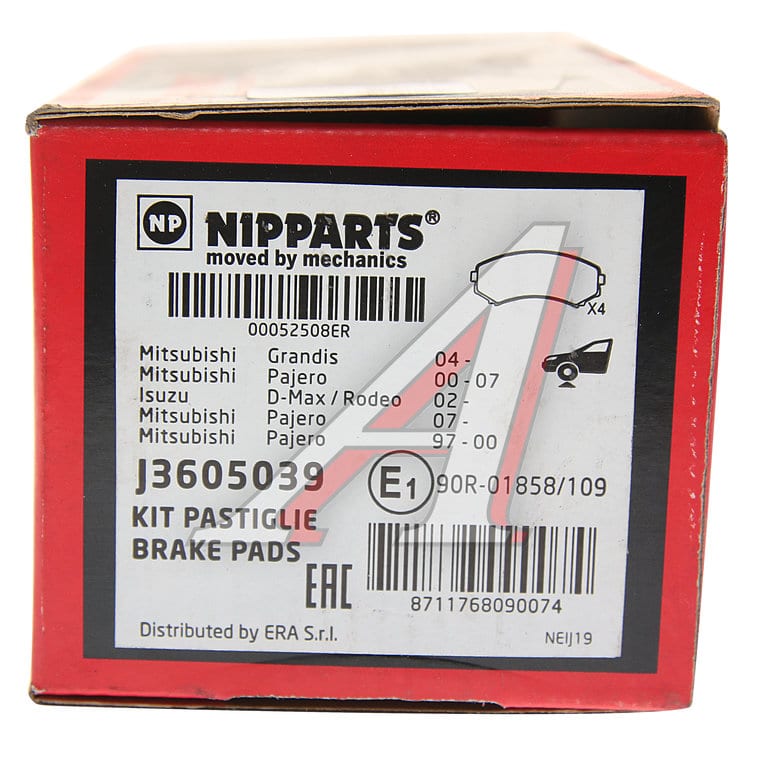 Колодки тормозные MITSUBISHI Pinin (4шт.) NIPPARTS