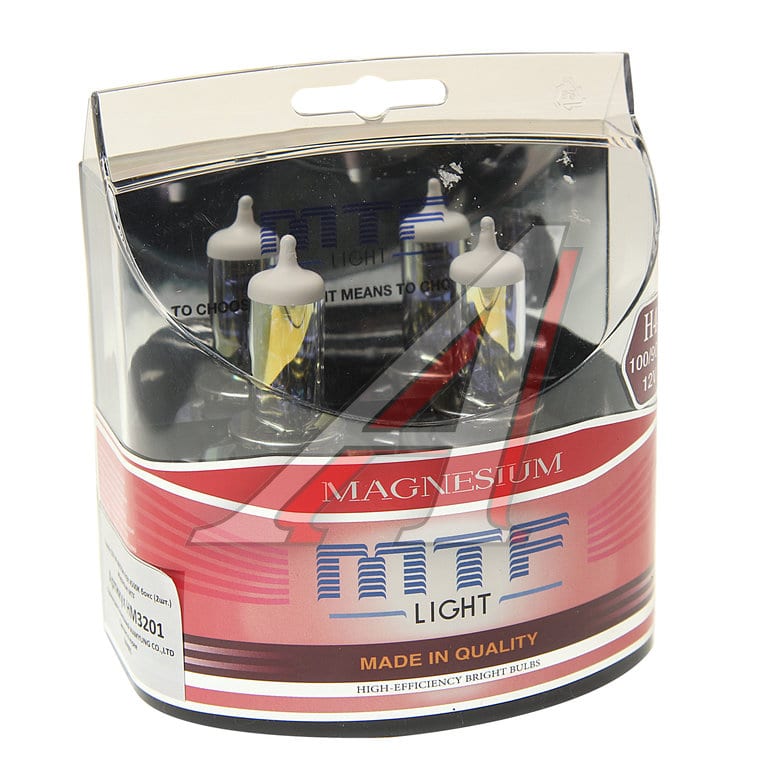 Лампа 12V H4 100/90W P43t 4500K бокс (2шт.) Magnesium MTF